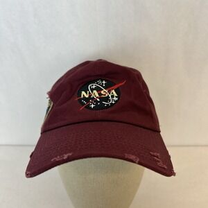 NASA Hat Mens Snapback Red Baseball Cap Field‎ Grade SkyLab 25 Anniversary